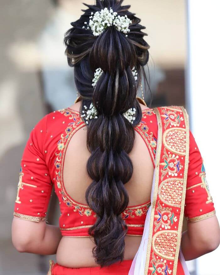 Bridal and party hair styling service in Jaipur salon